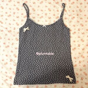Brandy Melville Navy Floral Camisole